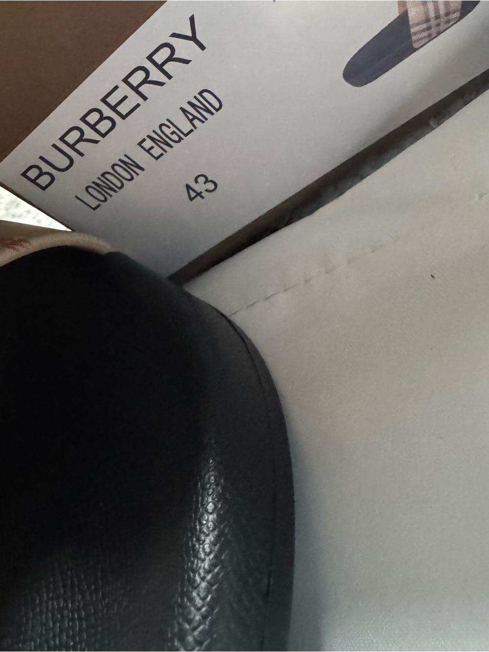 Burberry Check Slide Sandals in Classic Beige and Black - Picture 3 of 7
